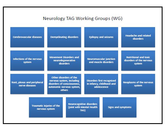 Neurology TAG sub working groups